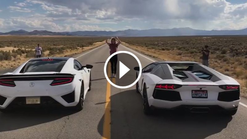Acura NSX vs Lamborghini Aventador: chi vincer&agrave; nello scatto? [Video]