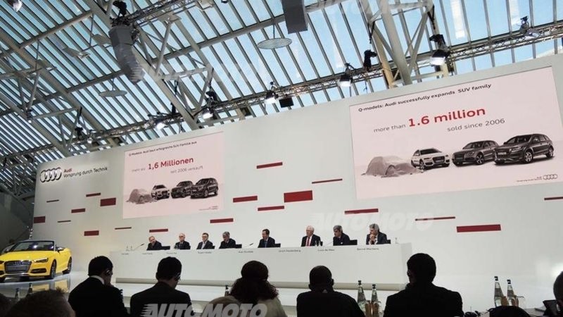 Audi, Stadler:&laquo;Nel 2014 17 nuovi modelli. Premiati i dipendenti con 6.900 Euro nel 2013&raquo;