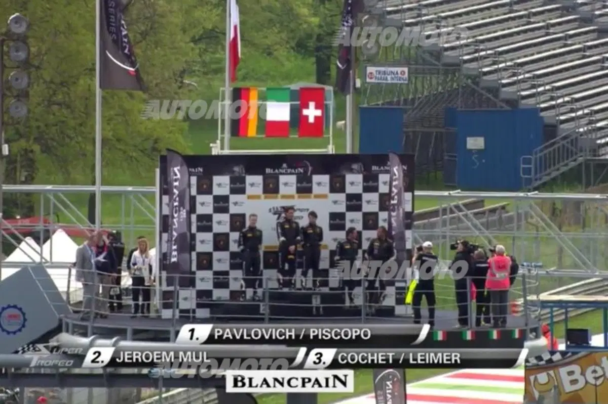 Lamborghini Super Trofeo, Monza. Pavlovic: «Mai smettere di lottare. Carpe diem» (3)