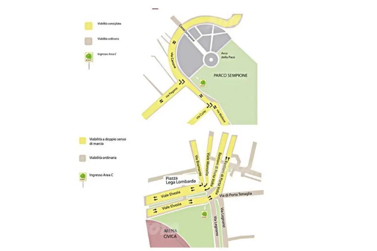 Milano: ecco come cambia la viabilità di piazza Castello (2)