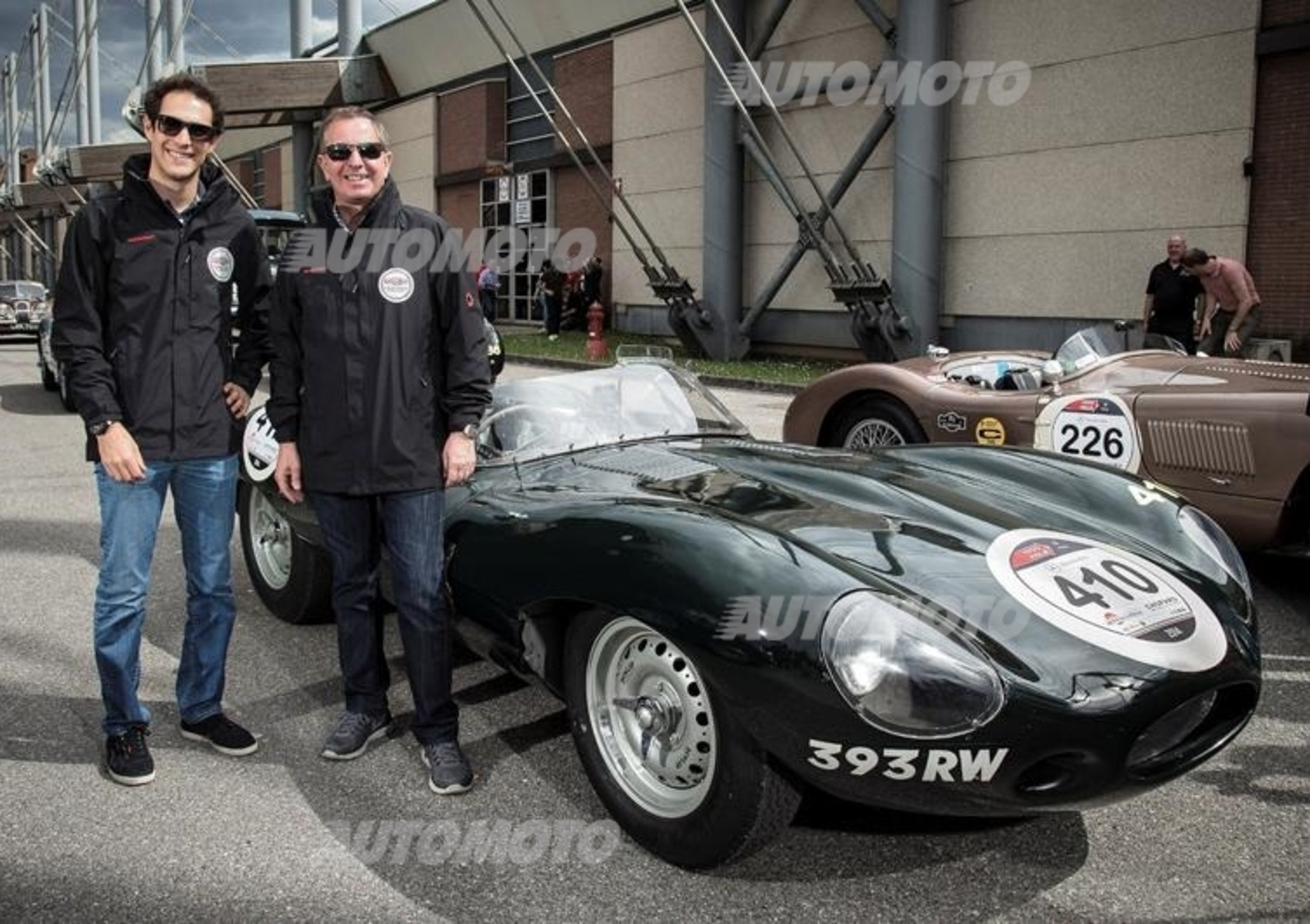Jaguar alla Mille Miglia 2014 con Jay Leno e Bruno Senna