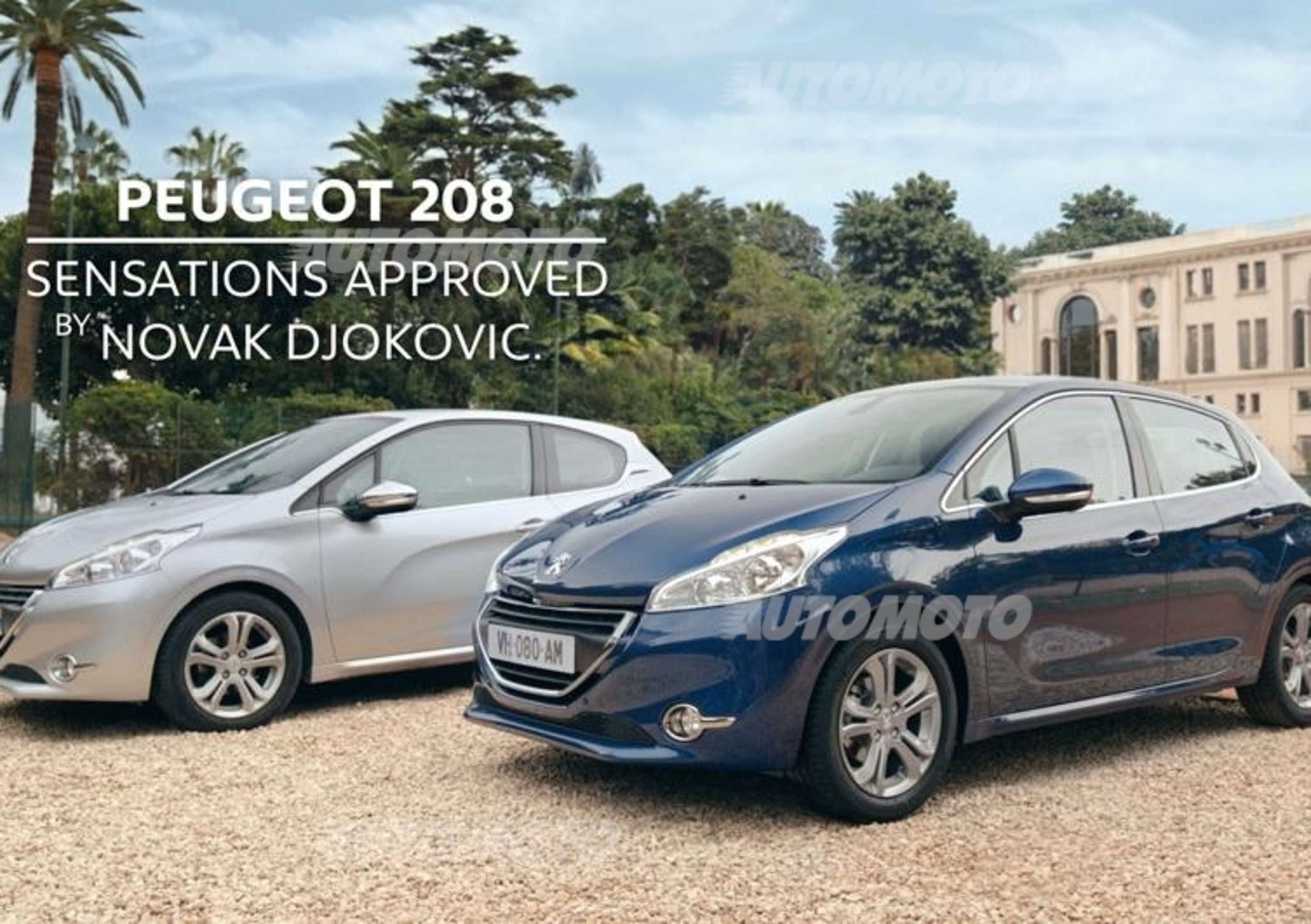 Peugeot: la 208 insieme a Djokovic per una pubblicit&agrave;