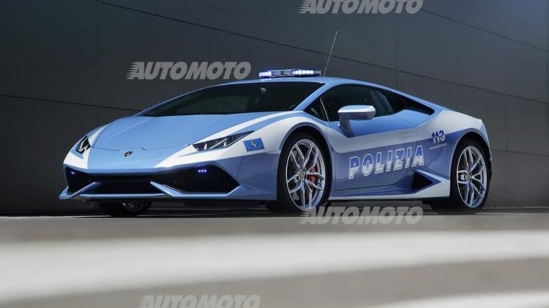 Una Lamborghini Hurac&agrave;n LP 610-4 per la Polizia Stradale