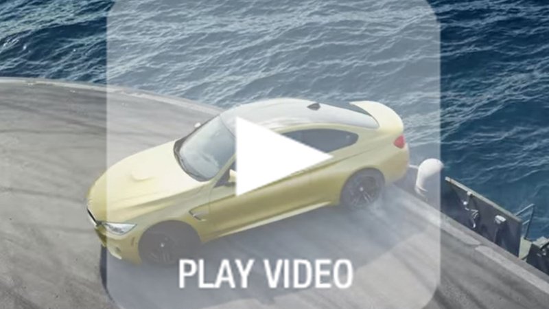 BMW M4 Coup&eacute;: in drift estremo... sopra l&#039;oceano!