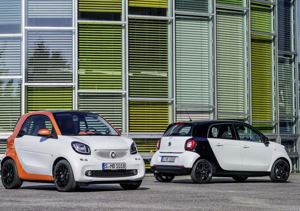 Nuove smart fortwo e forfour: tutti i dettagli da Berlino