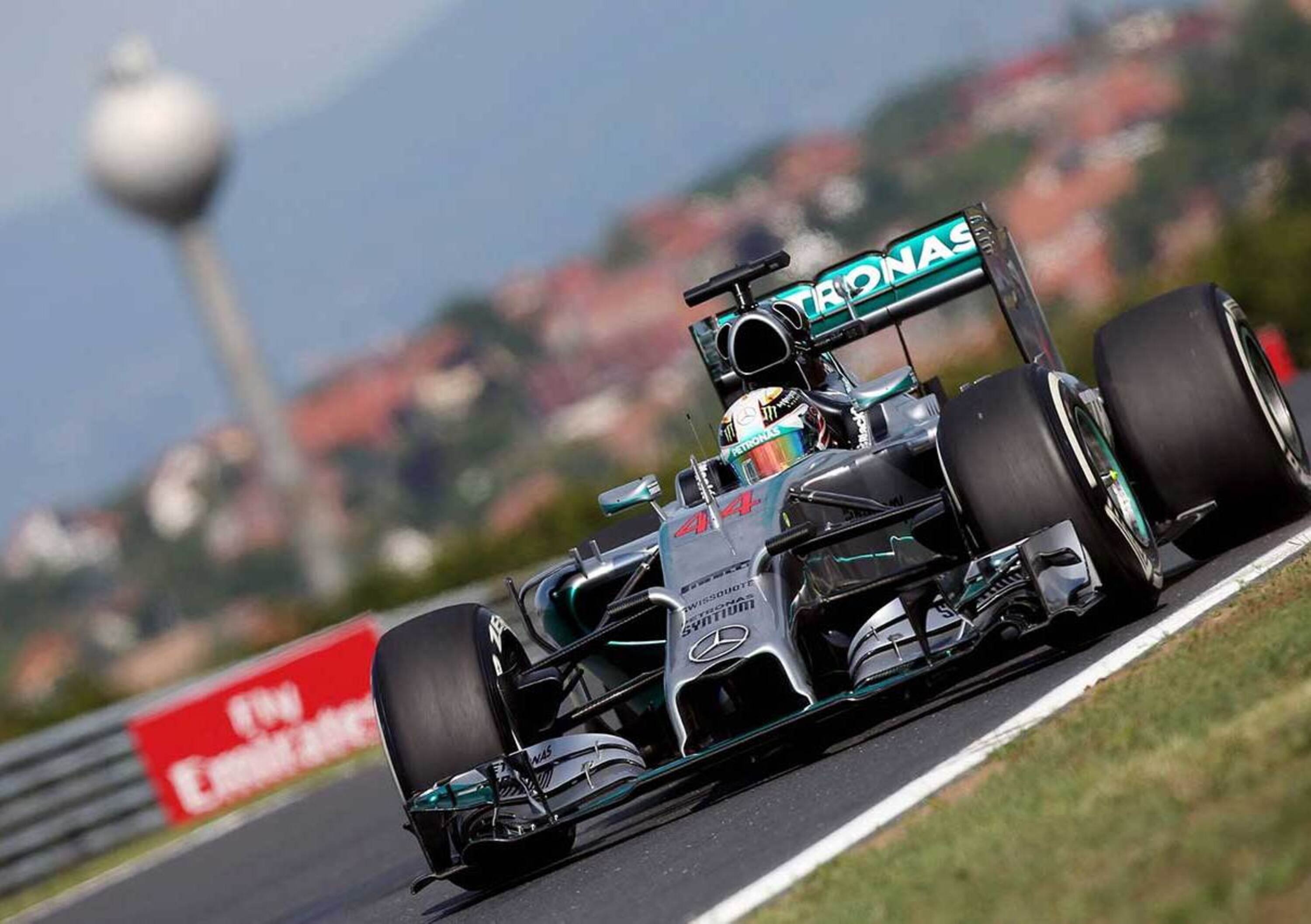 Formula 1 Ungheria 2014: le Mercedes svettano nelle libere, le Ferrari arrancano