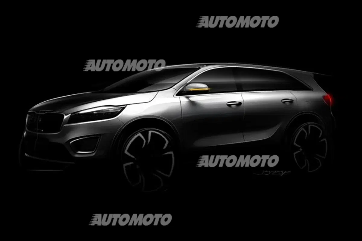 Nuova Kia Sorento: i primi teaser ufficiali ne anticipano le forme