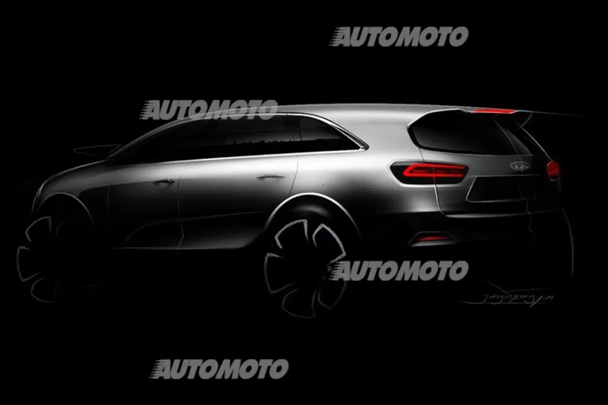 Nuova Kia Sorento: i primi teaser ufficiali ne anticipano le forme (2)