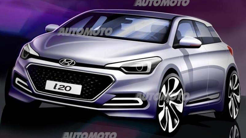 Nuova Hyundai i20: i primi bozzetti della seconda generazione
