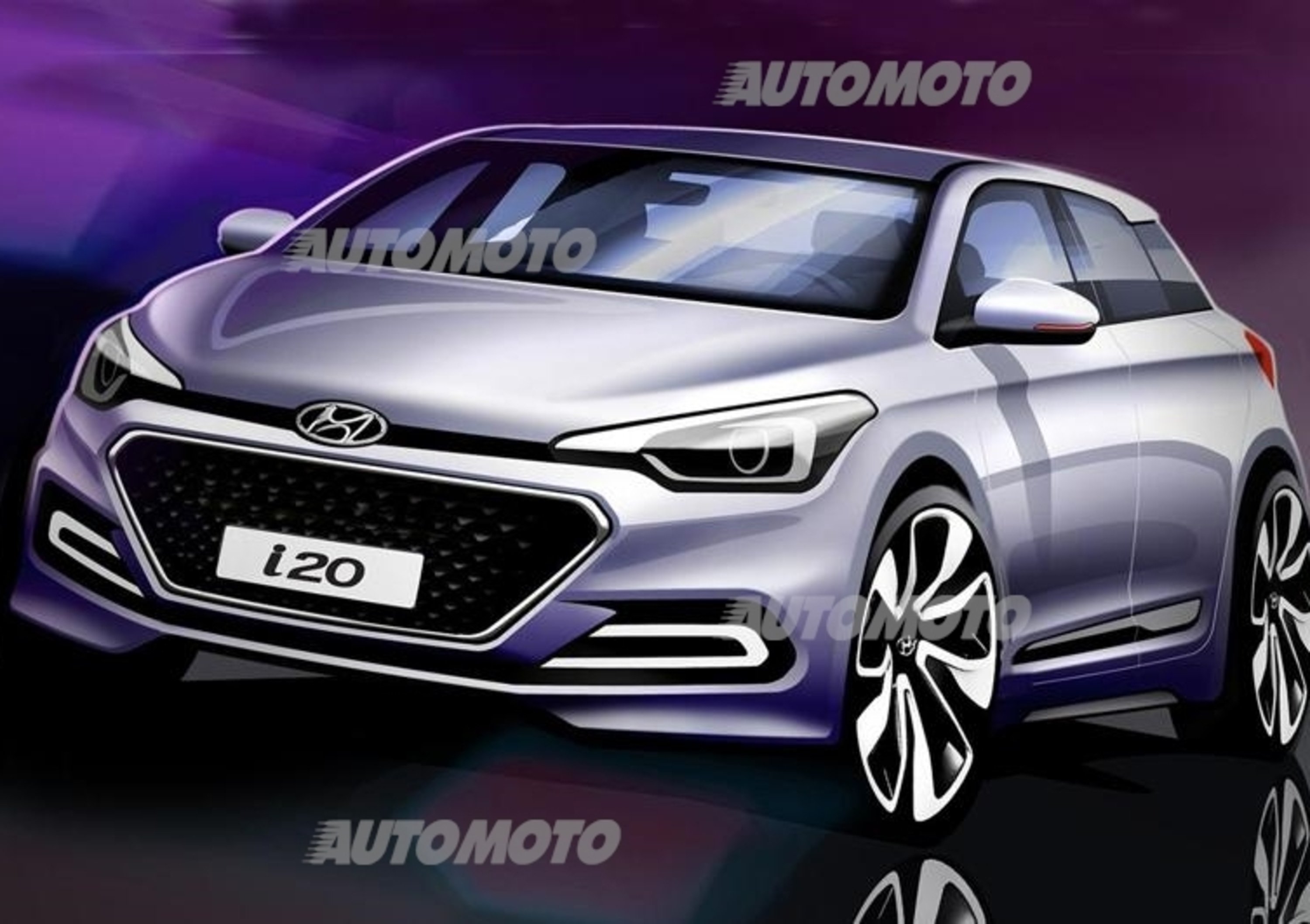 Nuova Hyundai i20: i primi bozzetti della seconda generazione