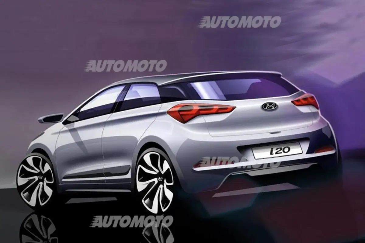 Nuova Hyundai i20: i primi bozzetti della seconda generazione (2)
