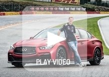 Infiniti Q50 Eau Rouge concept: al limite con Vettel sul circuito di Spa