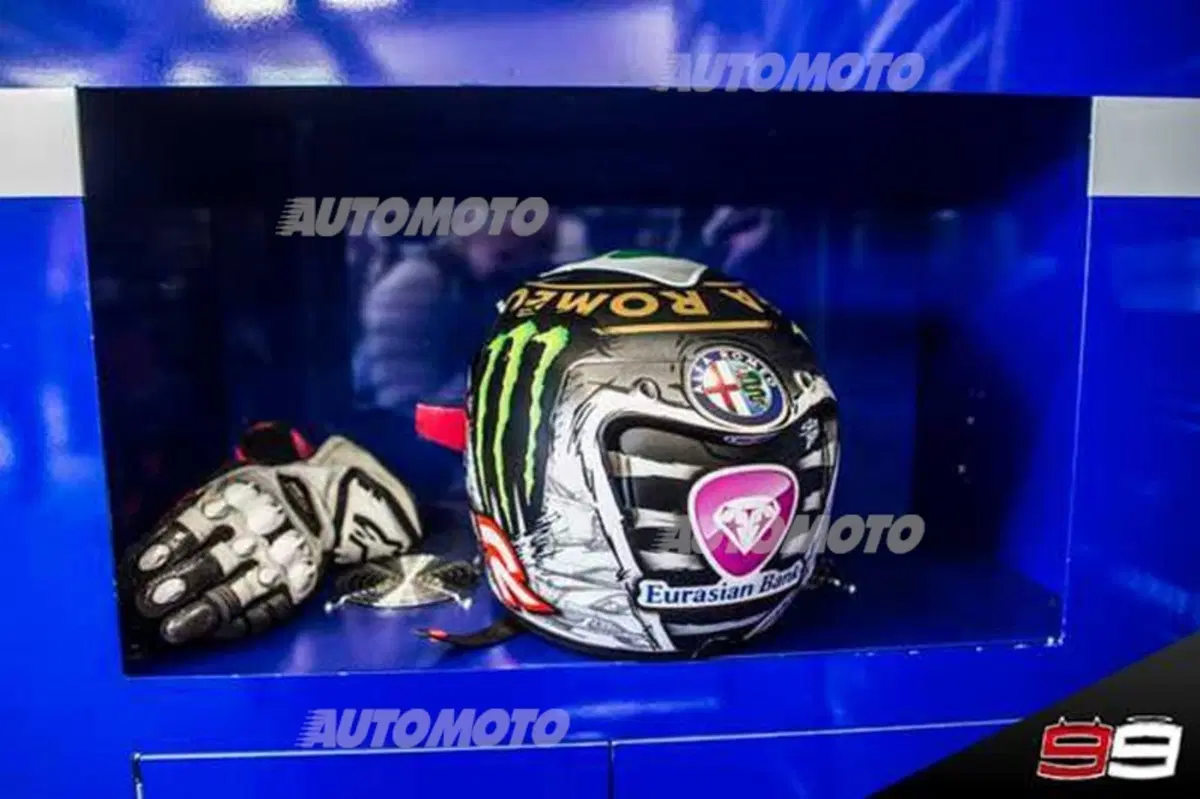 Jorge Lorenzo: il nuovo casco speciale firmato Alfa Romeo (4)