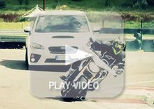Subaru WRX STi feat Yamaha MT-09 Street Rally: la sfida in pista!