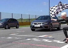 Meglio più potenza o meno peso? Seat Leon Cupra vs Ibiza Cupra, la video sfida in pista