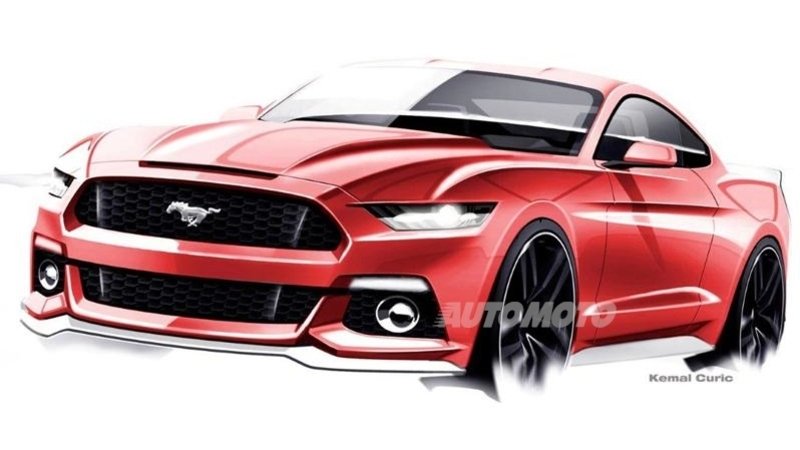Ford Mustang: i disegni che hanno dato vita al nuovo modello