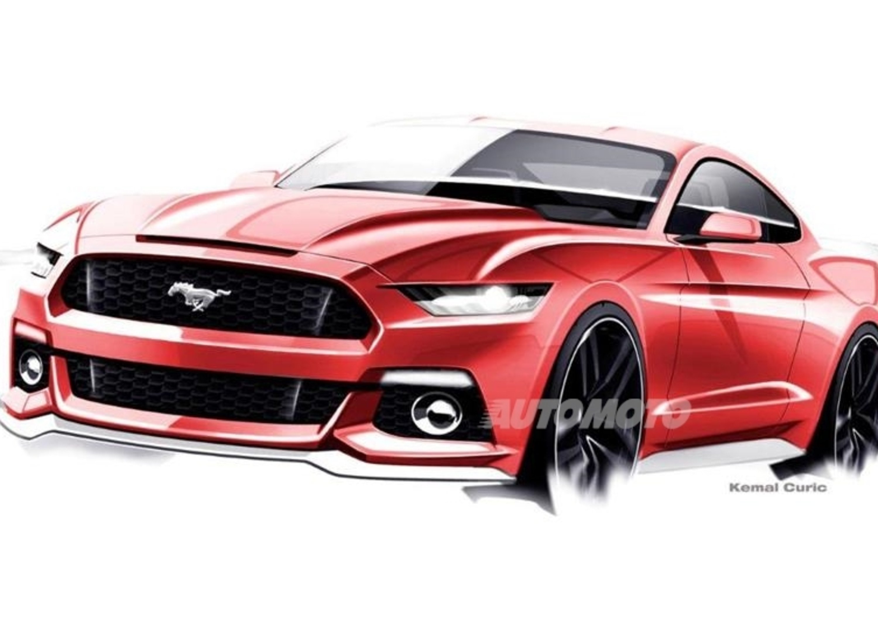 Ford Mustang: i disegni che hanno dato vita al nuovo modello