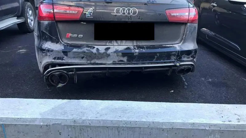 Valentino Rossi: incidente sulla neve con l'Audi RS6