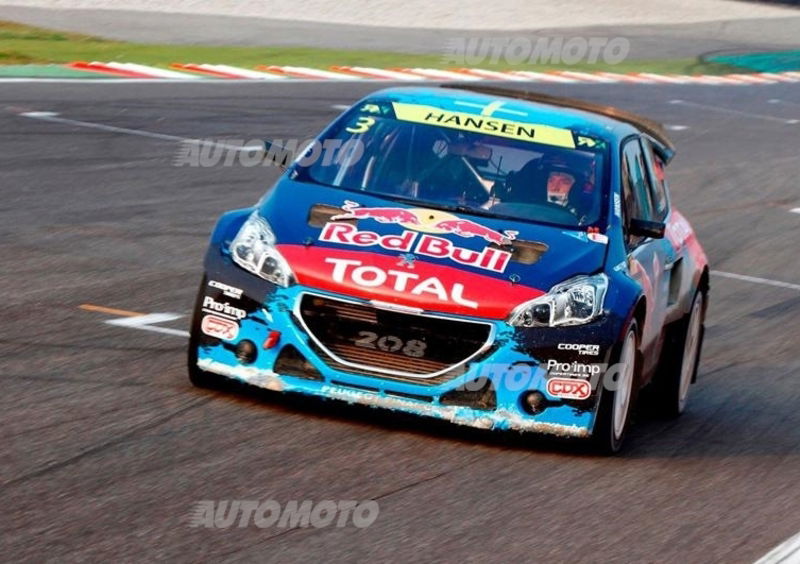 World RX. Franciacorta. 1a vittoria Peugeot. The Hansen Family