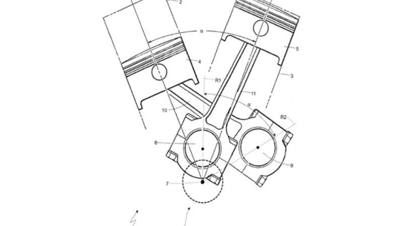 Ferrari deposita un brevetto per un motore V2