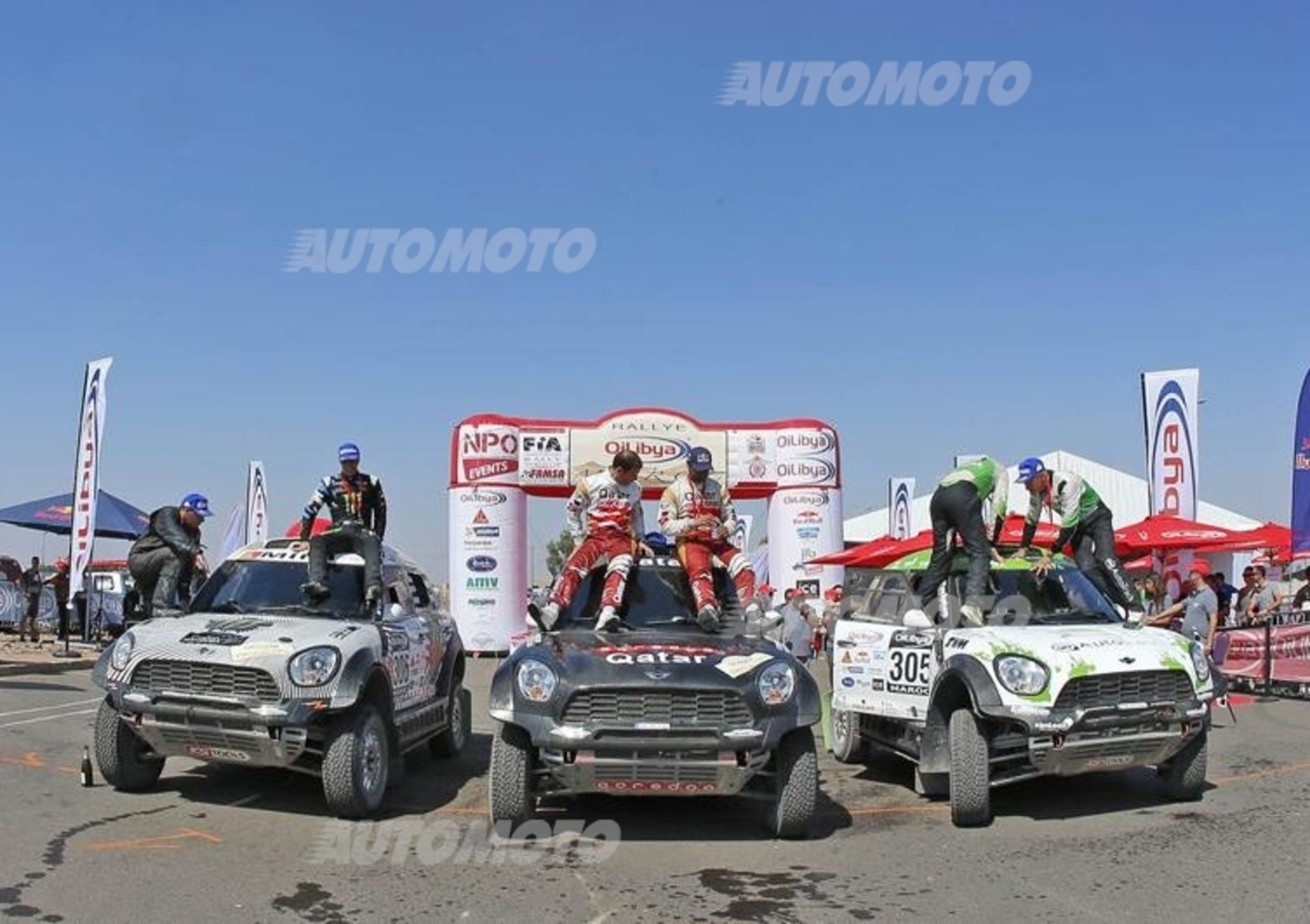 OiLibya Rally Marocco. Al-Attyah &amp; Baumel (Mini): Vittoria &amp; Spettacolo