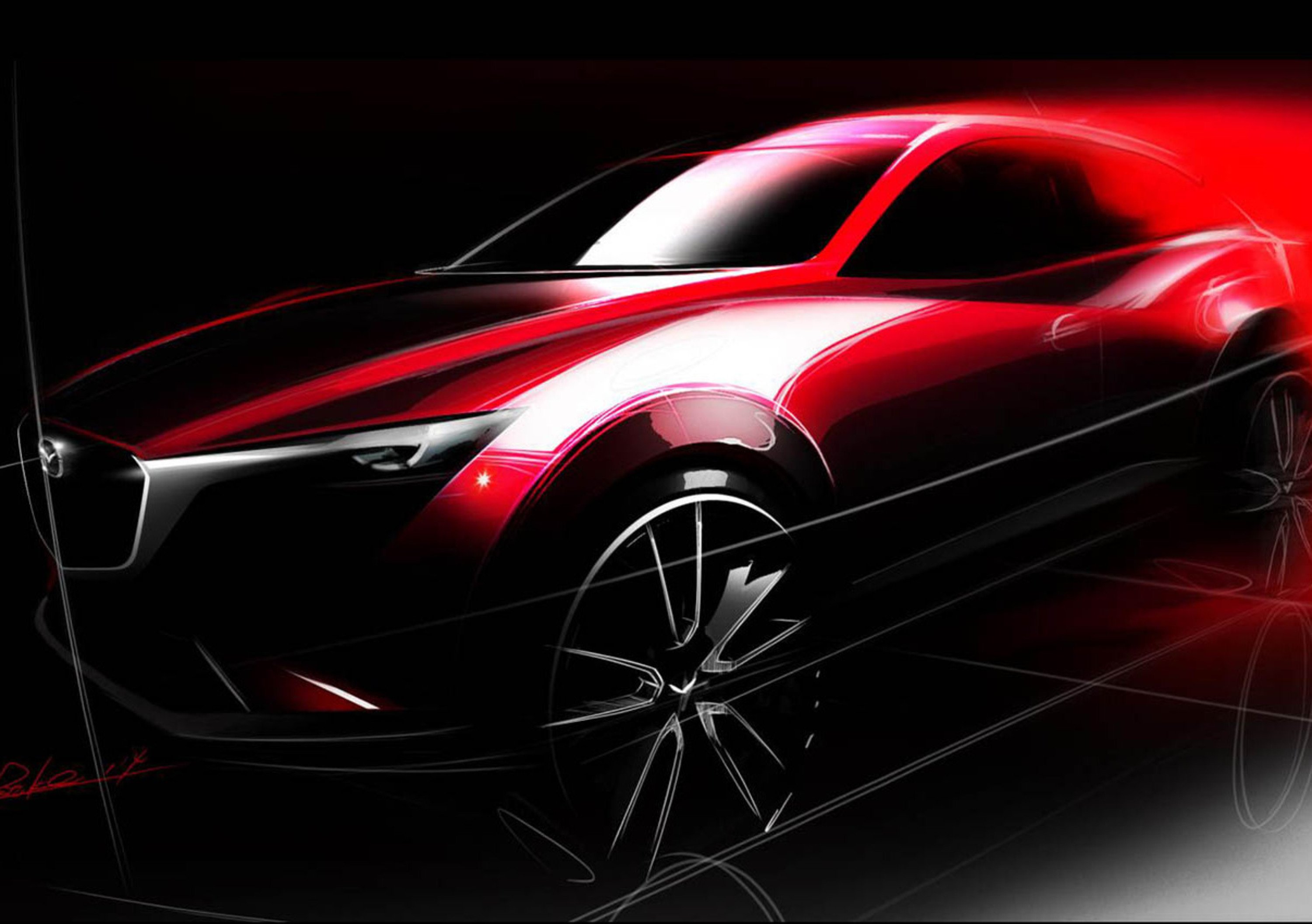 Mazda CX-3: primo teaser in vista dell&#039;unveiling