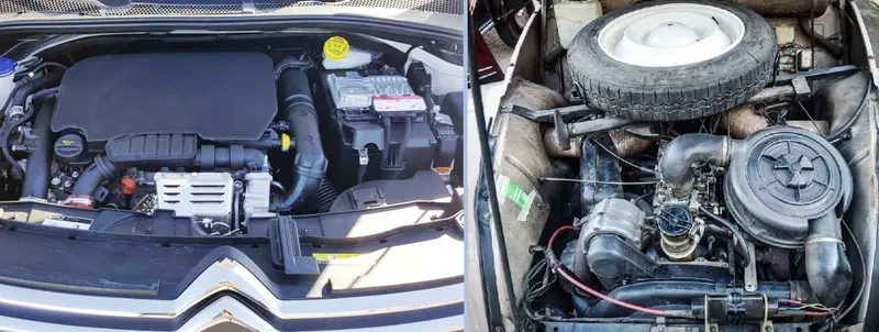 La differenza si vede in tutti i sensi, per un motore 2CV