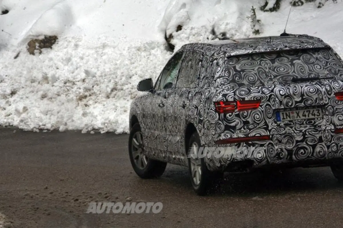 Nuova Audi Q7: inedite immagini spia dei severi test in Trentino (5)