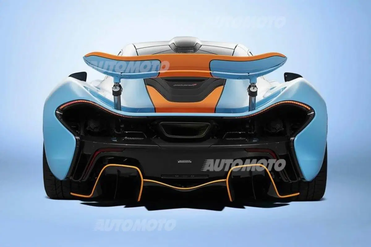 McLaren P1 Gulf, livrea azzurro-arancio per la supercar inglese (3)