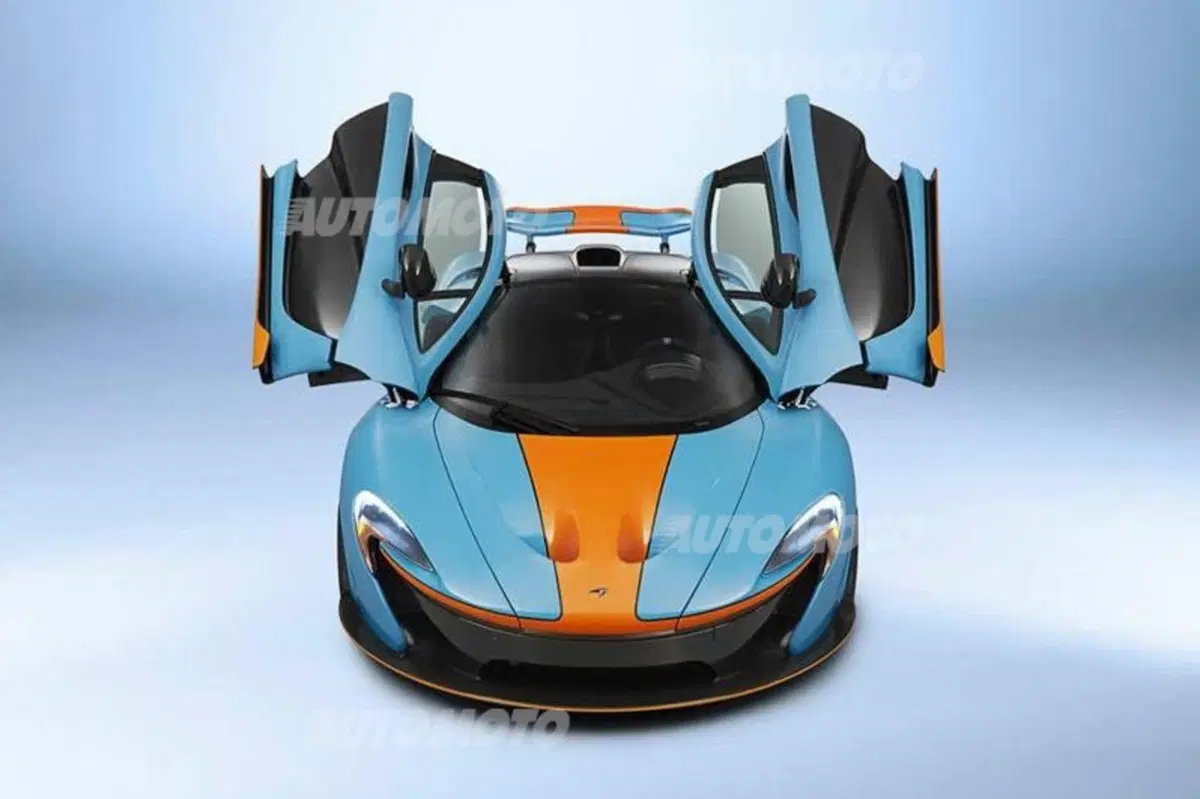 McLaren P1 Gulf, livrea azzurro-arancio per la supercar inglese (4)