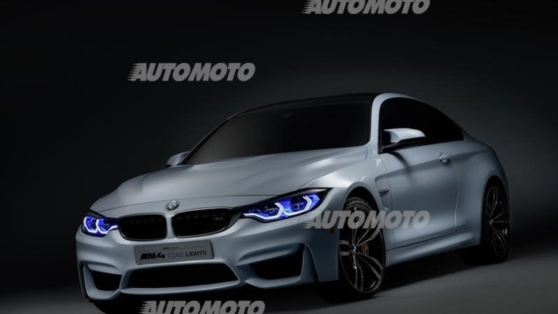 BMW M4 Concept Iconic Lights: fari al laser intelligenti