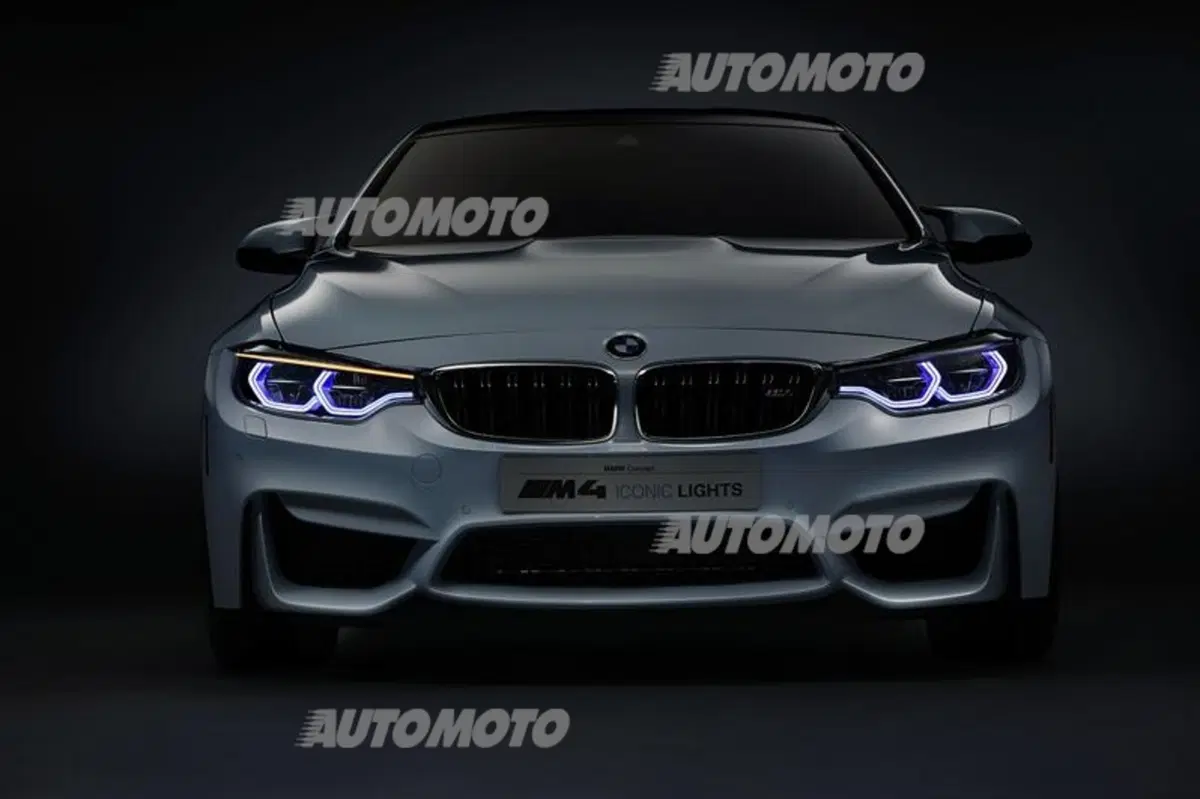 BMW M4 Concept Iconic Lights: fari al laser intelligenti (11)