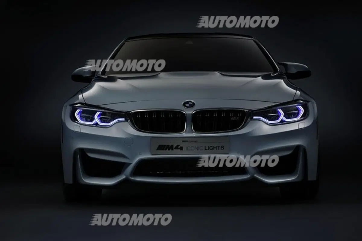 BMW M4 Concept Iconic Lights: fari al laser intelligenti (12)