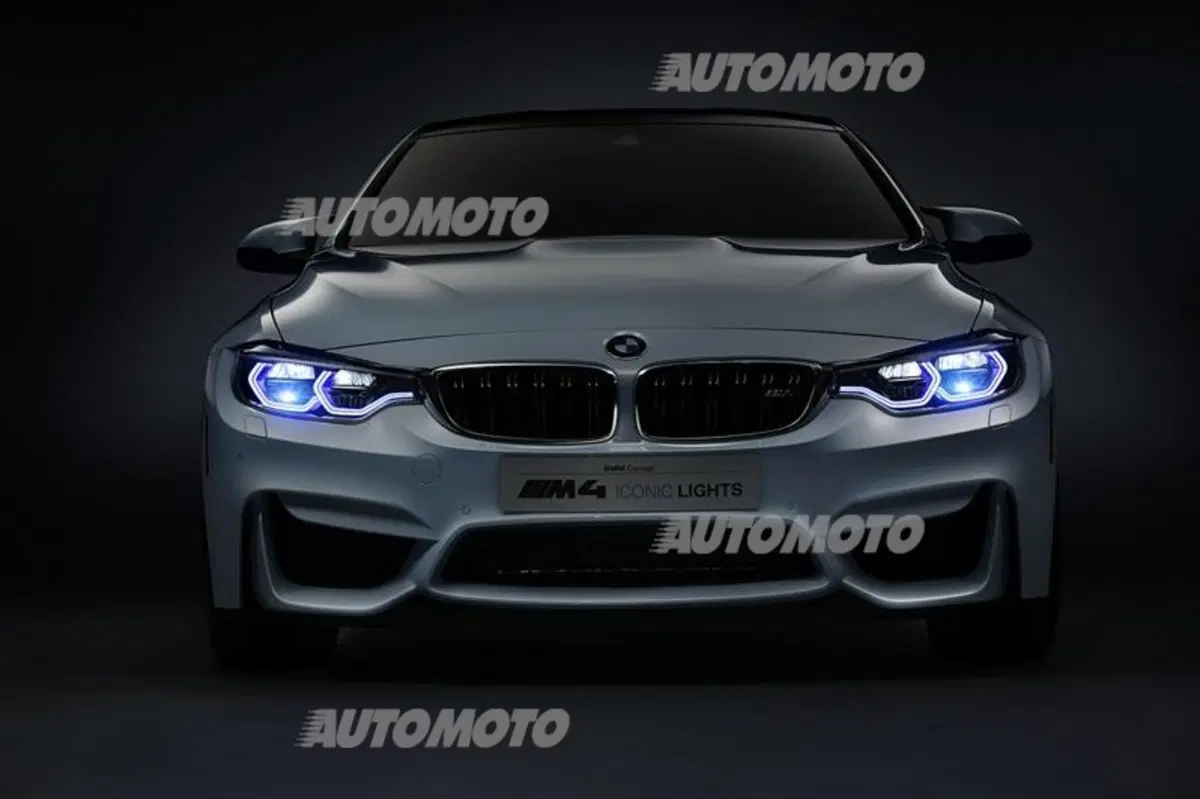 BMW M4 Concept Iconic Lights: fari al laser intelligenti (13)