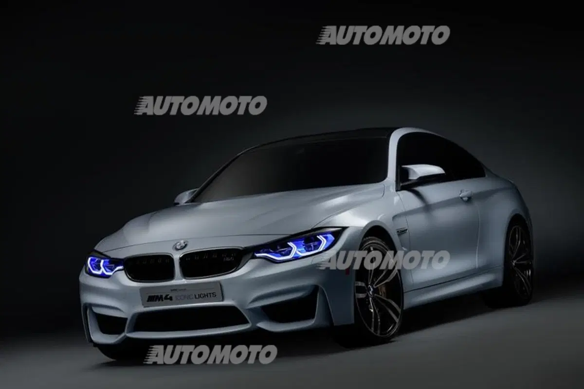 BMW M4 Concept Iconic Lights: fari al laser intelligenti (14)