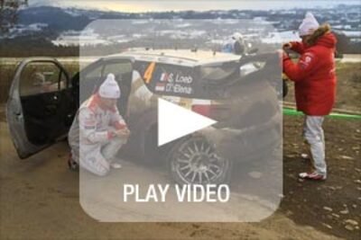 WRC Montecarlo, Loeb distrugge una sospensione. Fine del sogno?