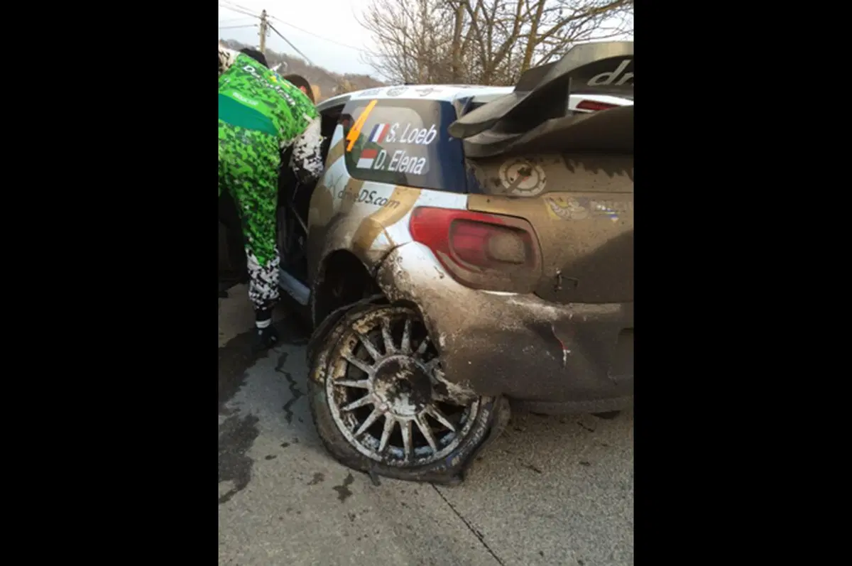 WRC Montecarlo, Loeb distrugge una sospensione. Fine del sogno? (3)