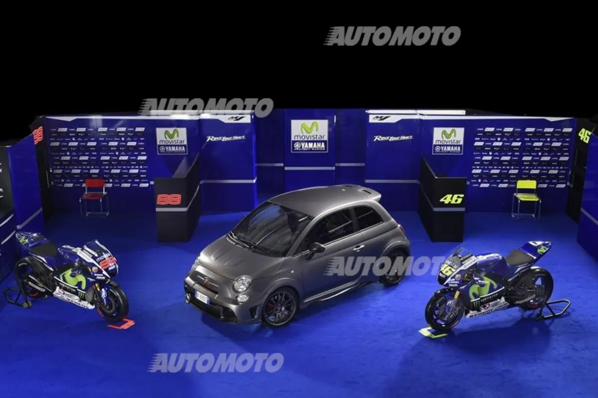 Abarth 695 al fianco di Valentino Rossi e Jorge Lorenzo (4)