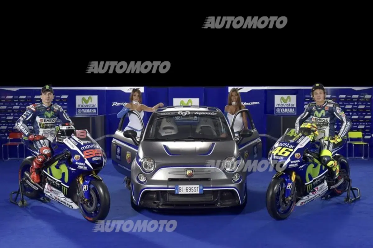 Abarth 695 al fianco di Valentino Rossi e Jorge Lorenzo (6)