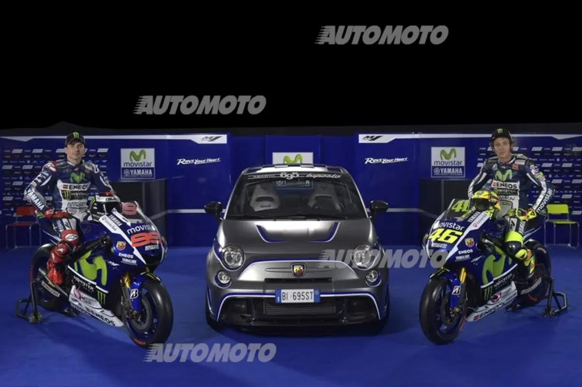 Abarth 695 al fianco di Valentino Rossi e Jorge Lorenzo (7)