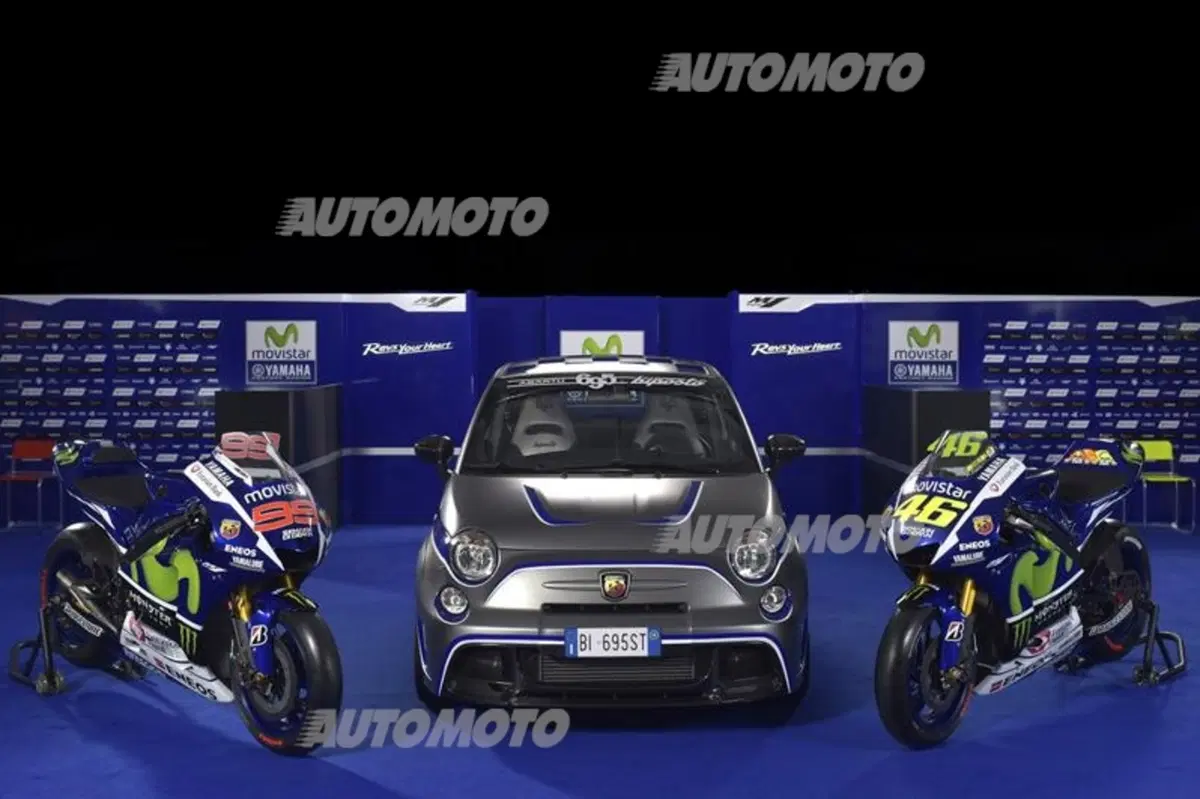 Abarth 695 al fianco di Valentino Rossi e Jorge Lorenzo (8)