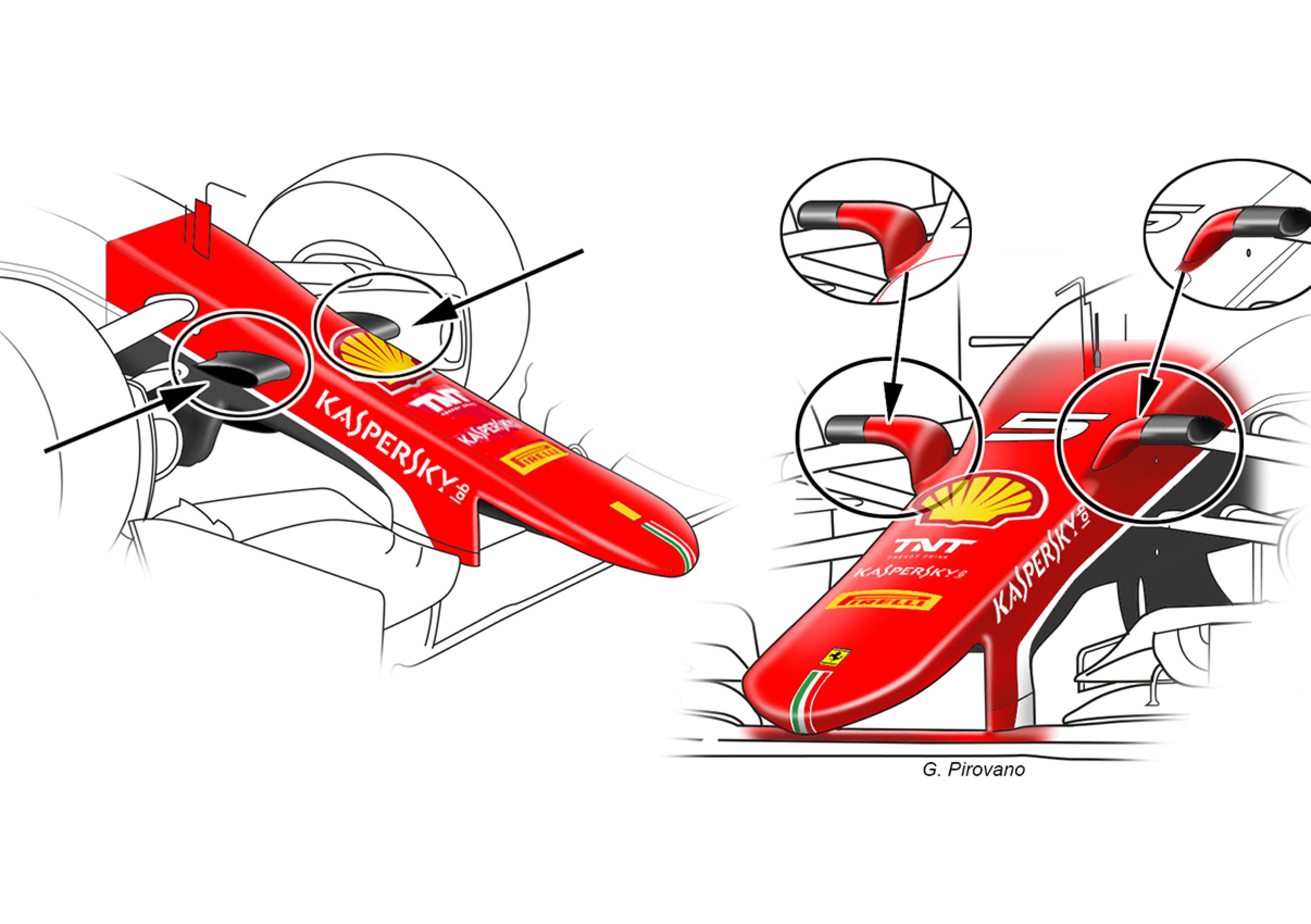 F1: ecco come &egrave; gi&agrave; cambiata la Ferrari SF15-T