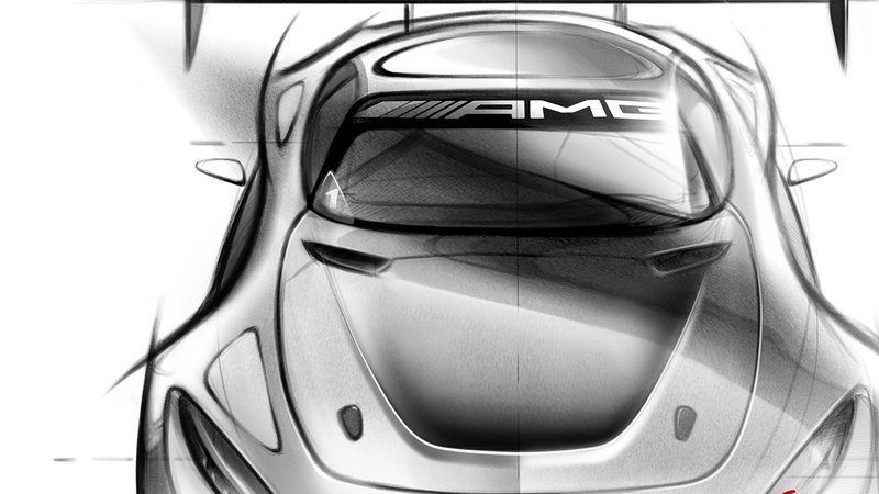 Mercedes AMG GT3: i primi schizzi dell&#039;erede della SLS AMG GT3