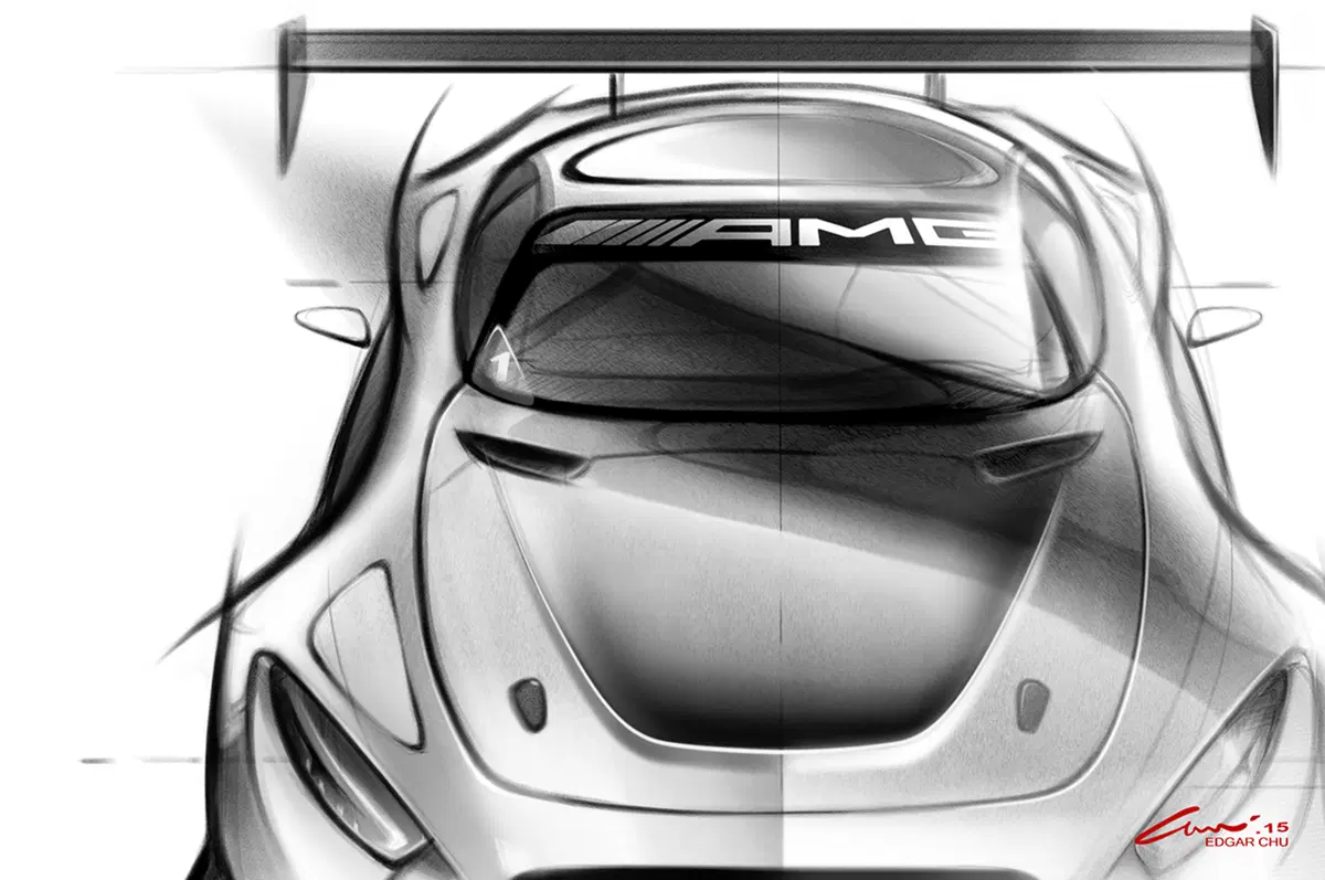 Mercedes AMG GT3: i primi schizzi dell'erede della SLS AMG GT3