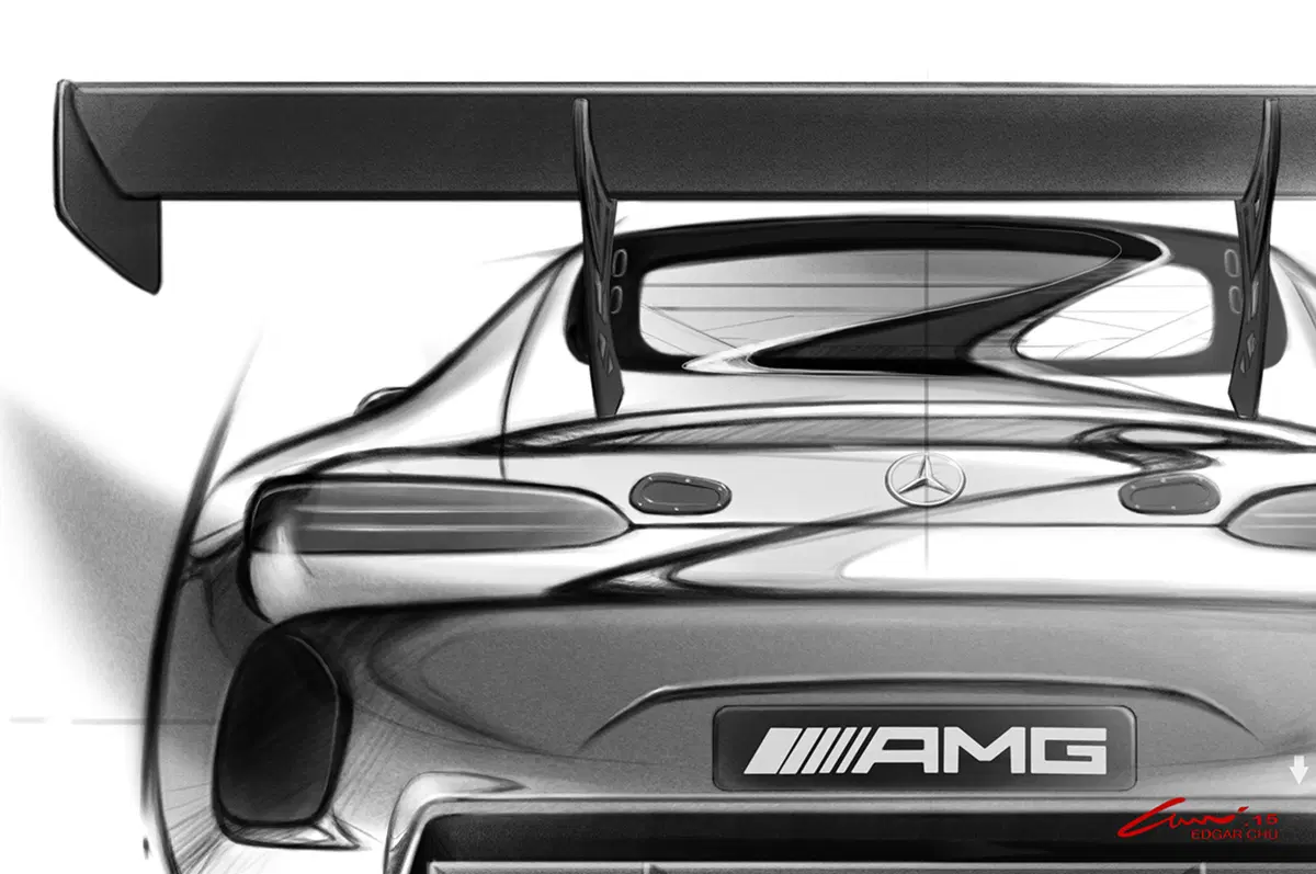Mercedes AMG GT3: i primi schizzi dell'erede della SLS AMG GT3 (2)