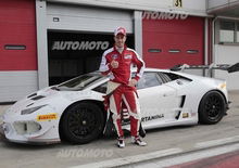 Dovizioso ad Adria sulla Lamborghini Huracan LP620-2 Super Trofeo