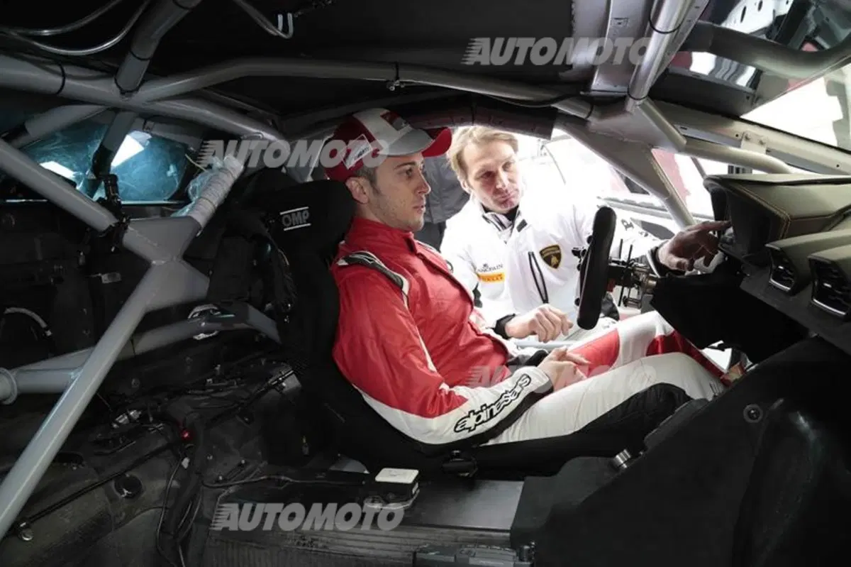 Dovizioso ad Adria sulla Lamborghini Huracan LP620-2 Super Trofeo (2)