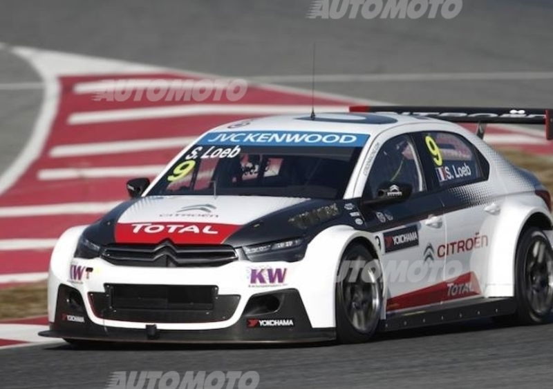 WTCC 2015, test-day Barcellona: Loeb davanti, le Citroen fanno ancora paura