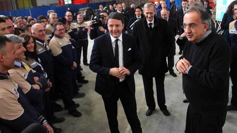 Renzi ha gi&agrave; visto la Maserati Levante: &laquo;Gasatissimo dai progetti di Marchionne&raquo;