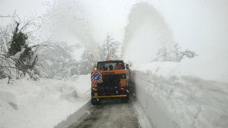 Emergenza neve Abruzzo: la situazione della viabilit&agrave;